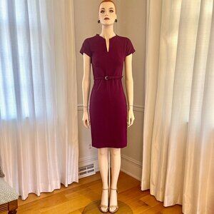 Diane von Furstenberg Maizah Purple/Magenta Zip Dress Size 2 Retailed $398